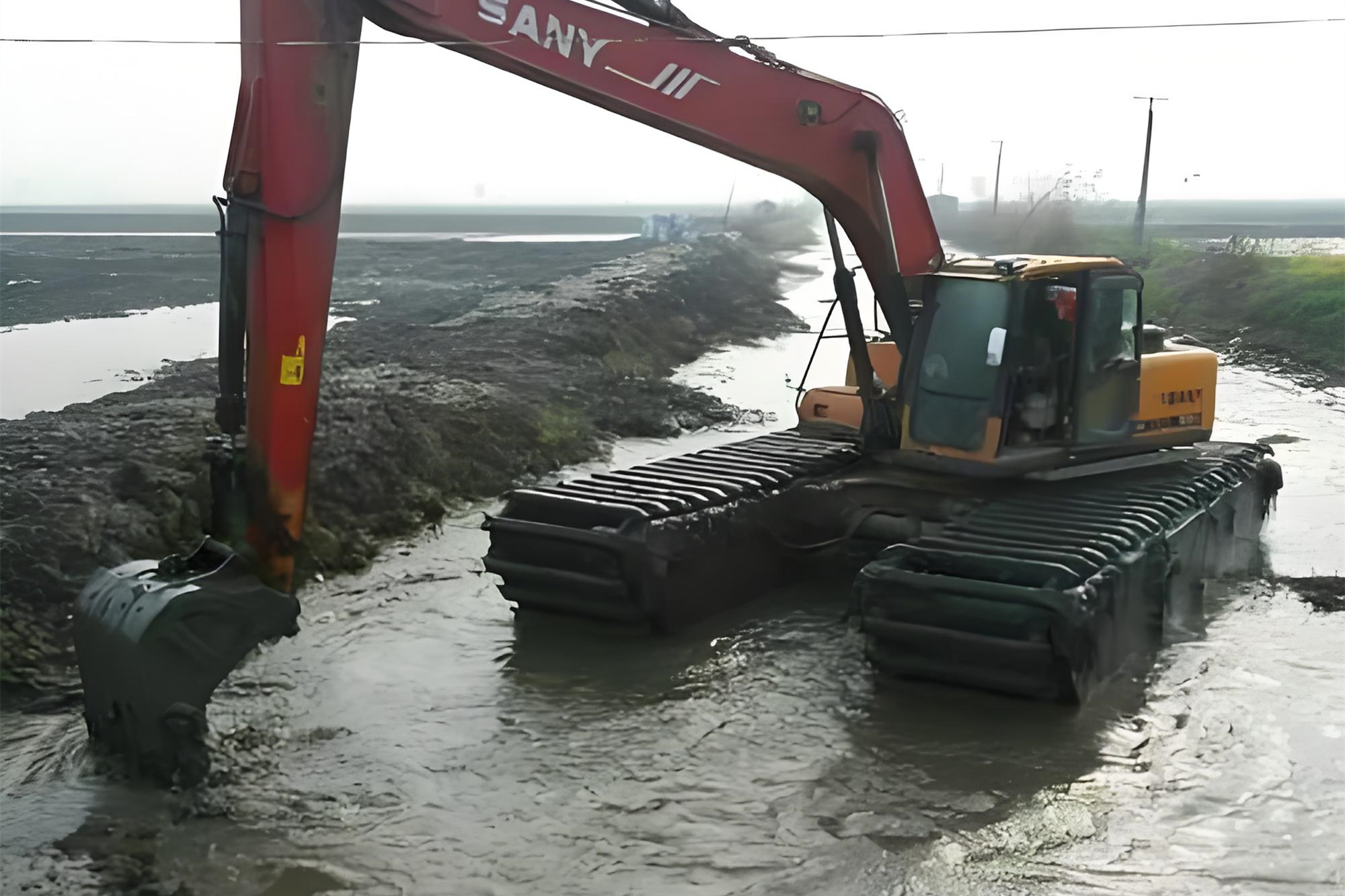 湖南益陽挖機清淤施工隊 - 挖機加長臂清淤的施工效率怎么樣？