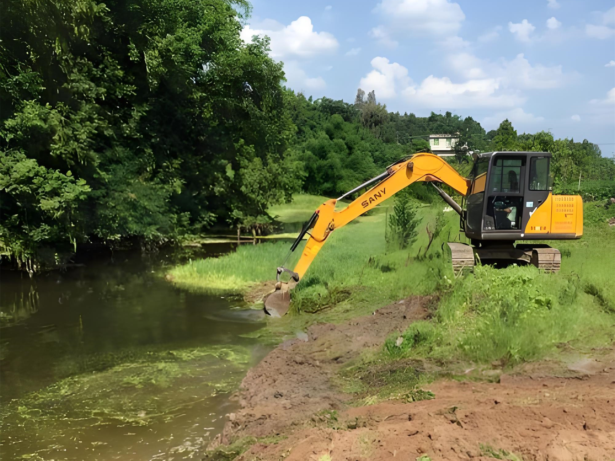 北京朝陽區(qū)水上挖機清淤隊-水庫清淤的最佳施工時段是什么時候?