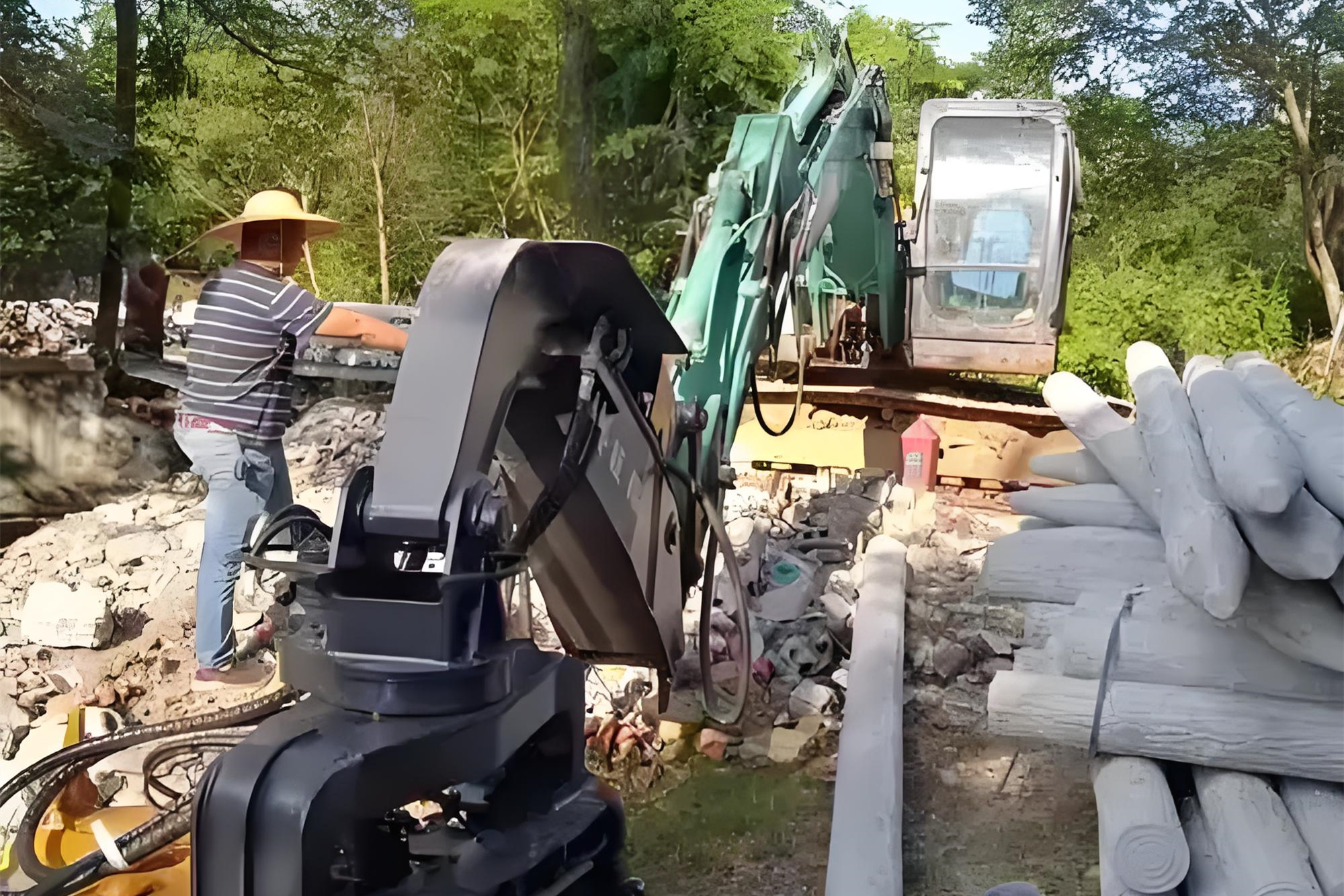 水泥樁批發廠家泓樺錦嘉-水泥仿木樁抗洪水沖刷的能力怎么樣？